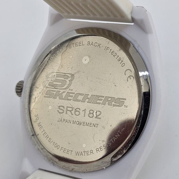 Sketchers Unisex Watch 40MM White Dial White Plastic Bands‎ New Battery - Picture 6 of 15